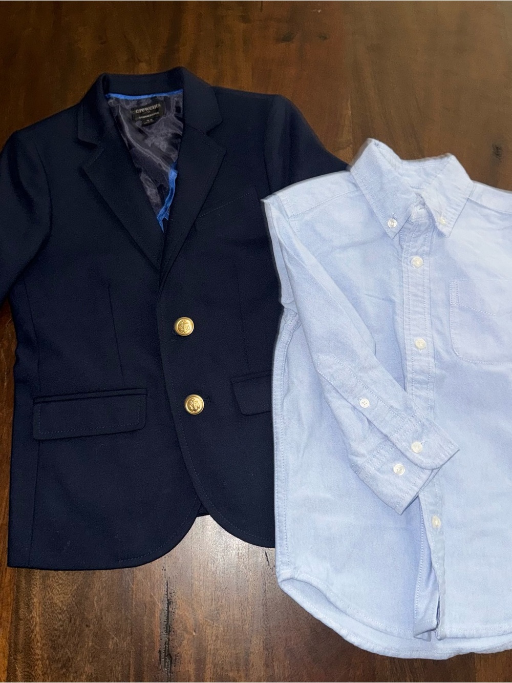 Crewcuts Navy Legacy Thompson Blazer PAIRED WITH w/ Oxford shirt Classic Prep